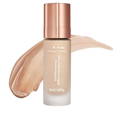 M. Asam MAGIC FINISH Supercharge Serum Foundation Warm Sand (1.01 Fl Oz) - Moisturizing Make Up &amp; Firming Face Serum In One, Anti-aging CC Cream With Optimal Coverage &amp; Hyaluronic Acid