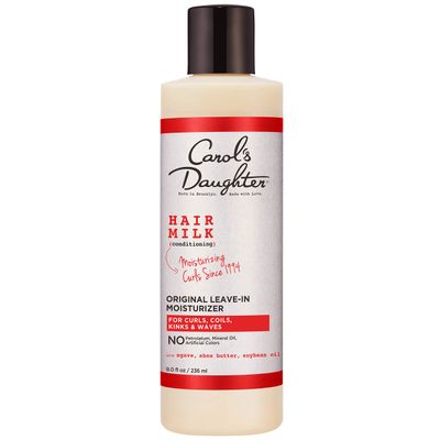 Curly Hair Products by Carol&#39;s Daughter, Hair Milk Original Leave-In Moisturizer for Curls, Coils and Waves with Agave and Shea Butter, 8 Fl Oz (Packaging May Vary)