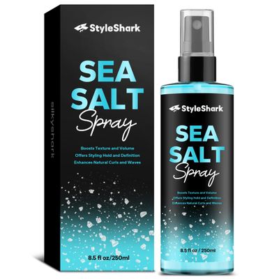 StyleShark Sea Salt Spray for Men (8.5 Fl Oz), Beach Wave &amp; Volumizing Texturing Spray for Increased Volume, Texture &amp; Style