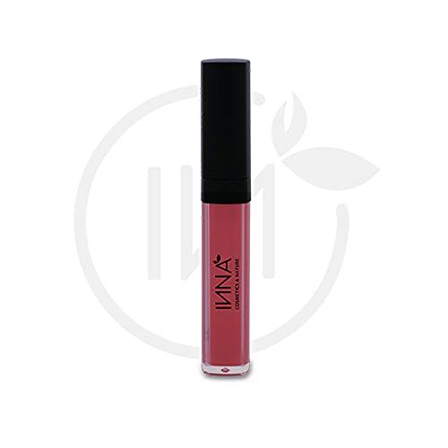 Inna Cosmetics &amp; Nature - Liquid Lipstick, Vegan, Gluten Free, mineral, paraben Free, Cruelty Free, non GMO with Avocado, jojoba, almond and Grape Seed Oil, Vitamin E, Made in Canada 0.27 Us Fl o