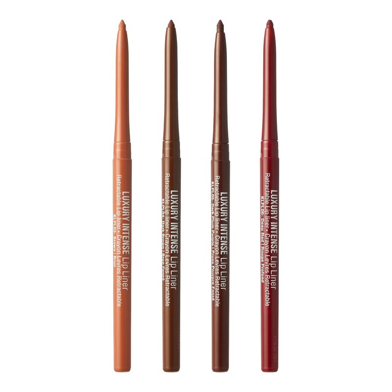 KISS New York Professional Lip Liner, Long-Lasting Luxury Intense Lipliner, Creamy Retractable Easy to Use Richly Pigmented Lip Liner Pencil 3 PCS (4 Count)