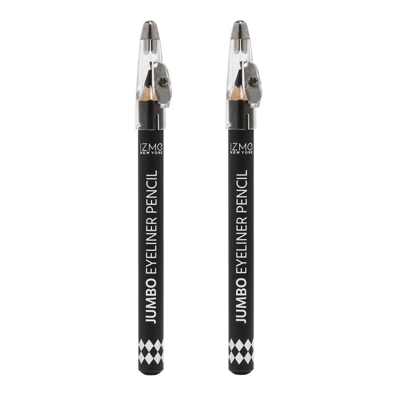 IZME New York JUMBO EYELINER PENCIL TWIN PACK, 2 Pencils  5.0 g Each, Black