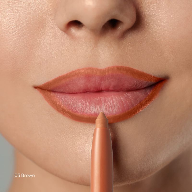 KISS New York Professional Lip Liner, Long-Lasting Luxury Intense Lipliner, Creamy Retractable Easy to Use Richly Pigmented Lip Liner Pencil 3 PCS (4 Count)