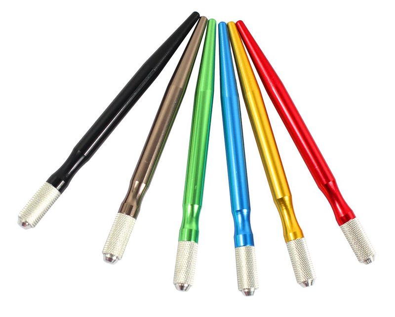 Xiaoyu Microblading Pen Permanent Eyebrow Makeup Manual Tattoo Pen, Pack of 6