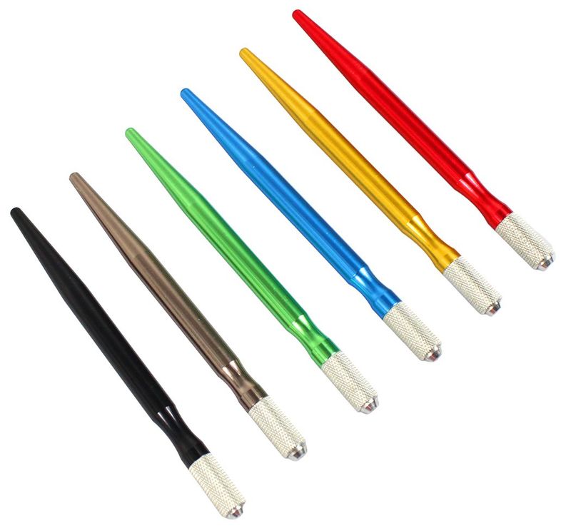 Xiaoyu Microblading Pen Permanent Eyebrow Makeup Manual Tattoo Pen, Pack of 6