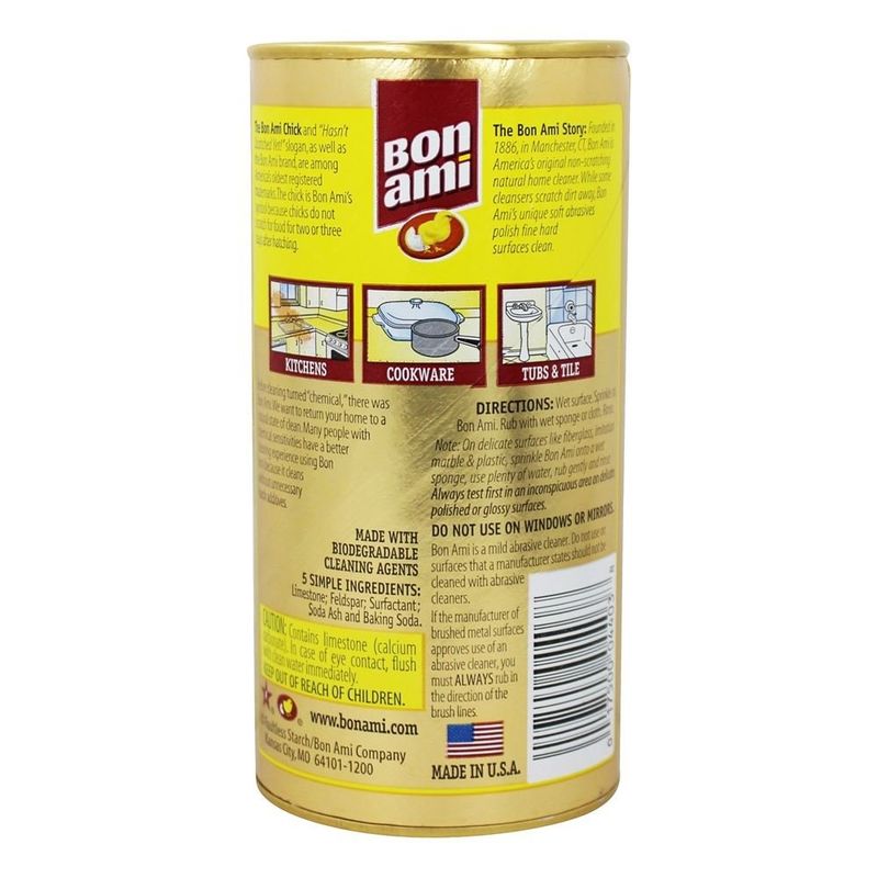 BON AMI - All Natural Powder Cleanser Kitchen &amp; Bath - 14 oz.