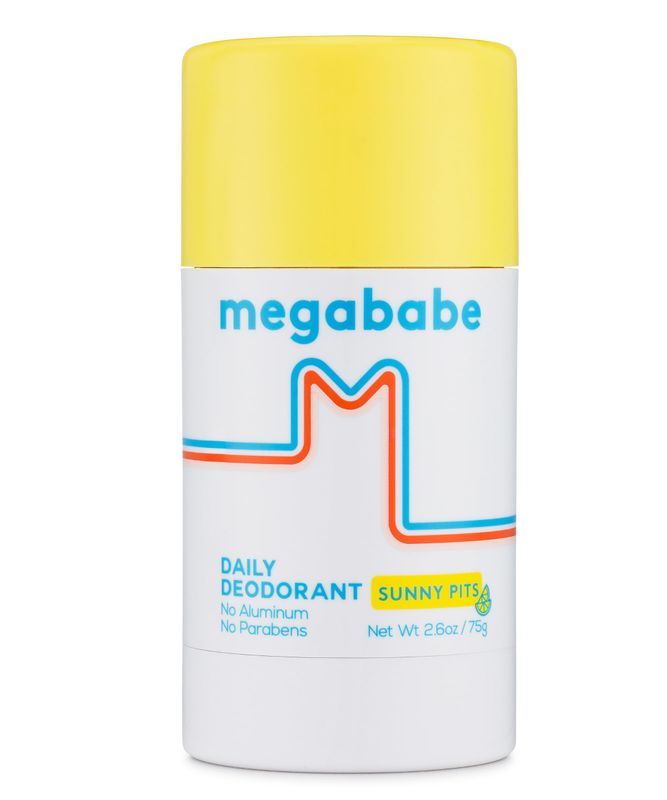 Megababe Daily Deodorant - Sunny Pits | Aluminum-Free, Clear &amp; Clean | 2.6 oz