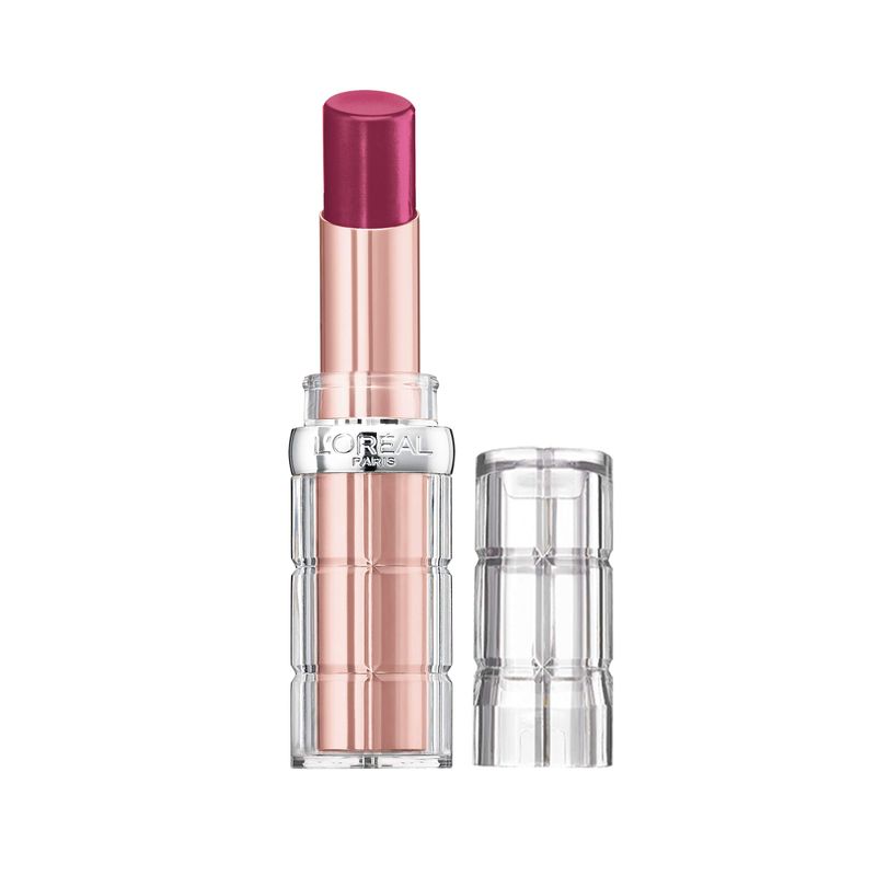 L&#39;Oreal Paris Makeup Colour Riche Plump and Shine Lipstick, for Glossy, Radiant, Visibly Fuller Lips with an All-Day Moisturized Feel, Wild Fig Plump, 0.1 oz.