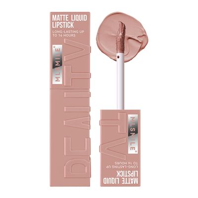 BEUKING New Matte Ink Liquid Lipstick Super Stay Lipcolor Velvet Nude Non-stick Cup Lip Glaze Rose Red Pink Highly Pigmented Charm Tint Lip Gloss (01#)