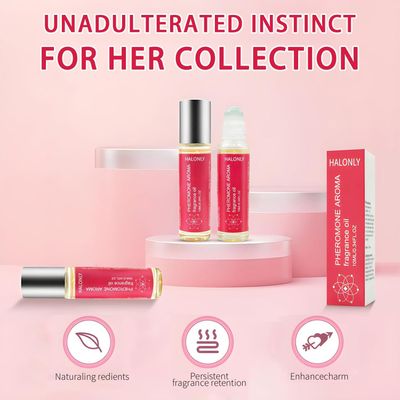 Halonly Roll-On Pheromone Perfume for Women, rollerball perfume, travel perfume, clean perfume Long-Lasting Pheromone-Infused Essential Oil - 0.34 fl.oz (10mL)