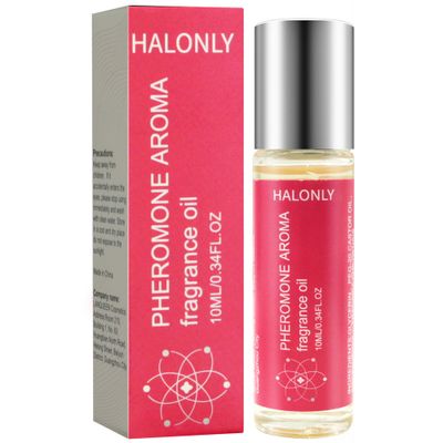 Halonly Roll-On Pheromone Perfume for Women, rollerball perfume, travel perfume, clean perfume Long-Lasting Pheromone-Infused Essential Oil - 0.34 fl.oz (10mL)