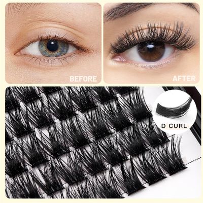 Vayator Single Size False Eyelashes DD Curl 8mm10mm12mm14mm16mm18mm20mm To Choose Professional Makeup Cluster Grafting False Eyelashes Individual Extension (DD Curl-12mm)