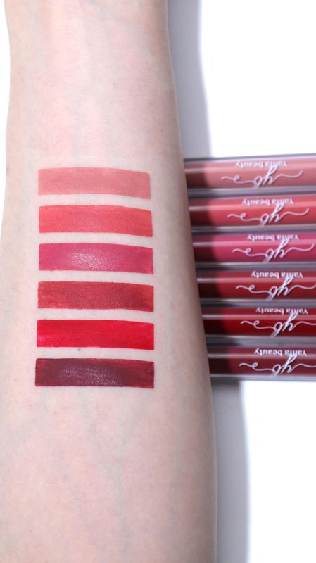 YAHFA BEAUTY by NIKKI VALENTINE 6 PCS MATTE LIQUID LIPSTICK SET