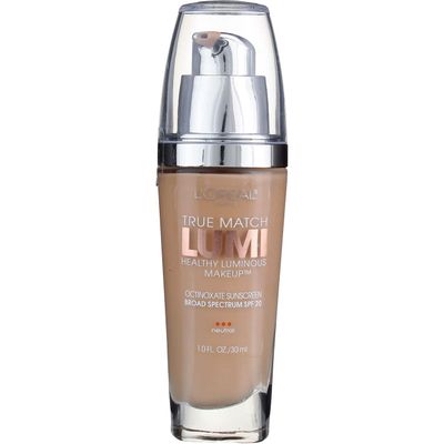 L'Oreal True Match Lumi Healthy Luminous Makeup, Soft IvoryClassic Ivory N1-2, 1 oz (Pack of 2)