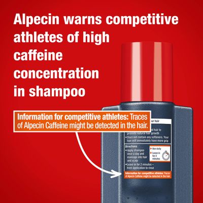 Alpecin C1 Caffeine Shampoo 12.68 fl oz, Hair Performance Enhancer Promotes Natural Hair Growth and Thickness, Energizes Hair and Scalp, Leaves Hair Feeling Stronger