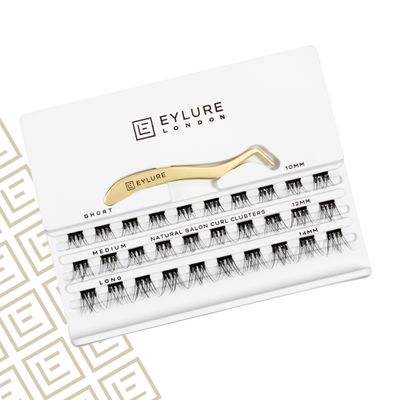 Eylure Underlash Press On Pre-Glued Lash Clusters, 30 Count (Includes Applicator, No Glue Needed, Up to 5 Applications)