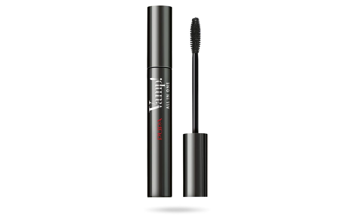 Pupa Milano Vamp! All In One Mascara - Add Extreme Volume and Length to Lashes - Serum-Infused Formula Promotes Thicker Lash Appearance - Smudge and Clump Resistant - 101 Extra Black - 0.3 oz