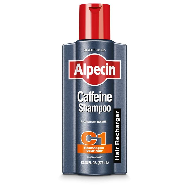 Alpecin C1 Caffeine Shampoo 12.68 fl oz, Hair Performance Enhancer Promotes Natural Hair Growth and Thickness, Energizes Hair and Scalp, Leaves Hair Feeling Stronger