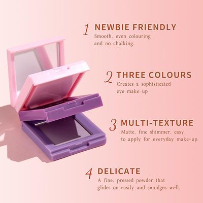 ZAMANIYA Shadow Blocks Eyeshadow Palette, Stacked Eye Shadow Trio, 2 PCS (01 Springtime &amp; 02 Maple Leaf)