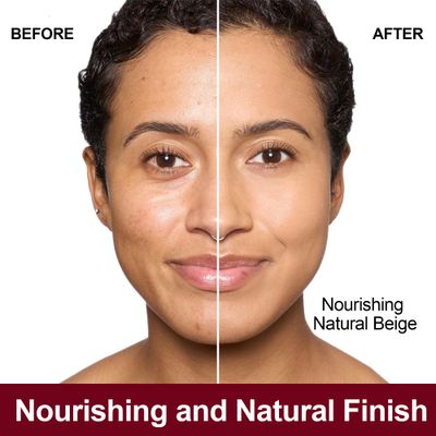 FV Dewy Foundation, Hydrating Formula &amp; Medium Coverage, Waterproof, Long Lasting, Lightweight Liquid Foundation, Ideal For DryCombination Skin, 30g, Nourishing Beige