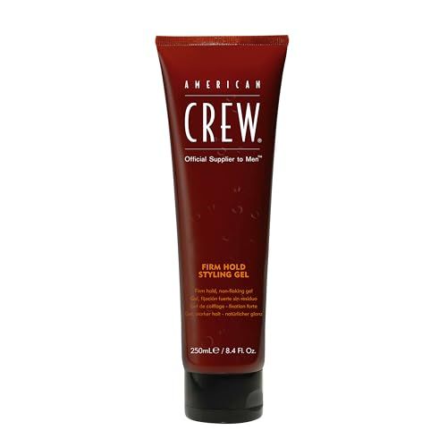 American Crew Men's Hair Gel, Firm Hold, Non-Flaking Styling Gel, 8.4 Fl Oz