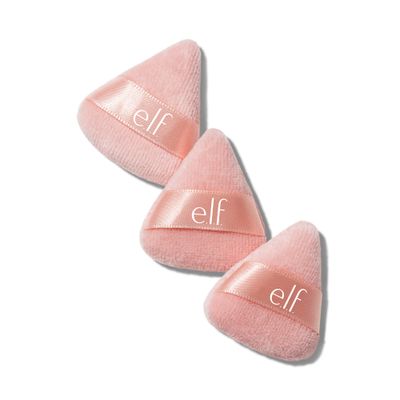 e.l.f. Halo Glow Pinkie Puffs, Finger-sized, Mini Puff For Applying Loose &amp; Pressed Powders, Soft, Reusable &amp; Washable, Vegan &amp; Cruelty-Free, Set of 3