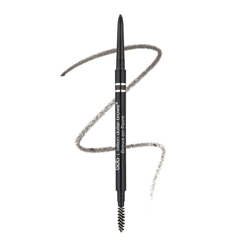 Billion Dollar Brows On Point Waterproof Micro Eyebrow Pencil | Self-Sharpening Tip | Create Hairlike Strokes | Vegan &amp; Cruelty-Free | Natural Blendable Lines
