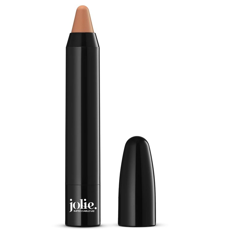 Jolie Eyebrow Perfecting Brightener &amp; Highlighter, Creamy Self Sharpening Crayon Stick, Satin Finish (Champagne Bronze)