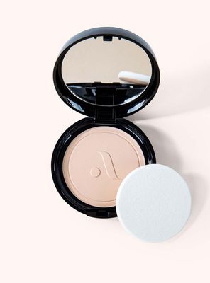 Absolute New York Warm Porcelain Locked-in Powder Foundation, Women Make-up Cosmetic Accessories, Long-Lasting Formula, Ideal for All Skin Types