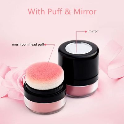 Loose Powder Blush Air Cushion Blush Natural Blusher Bright Shimmer Face Blush for Cheek Highly Pigmented Blush Makeup Easy to Blend Makeup Blushin, All Day Wear(01#)
