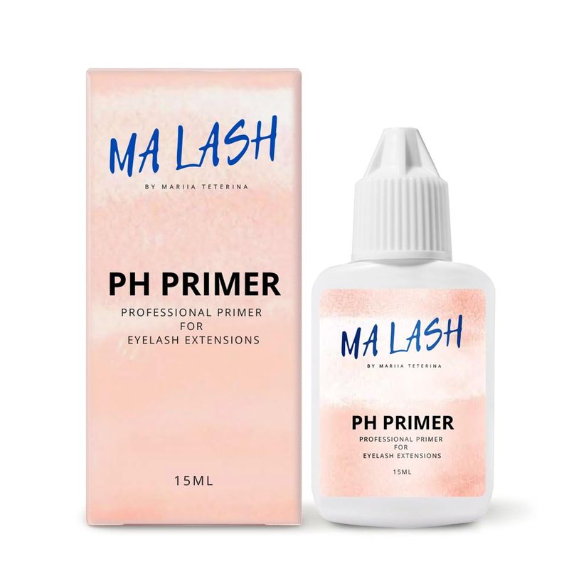 MA LASH Lash Primer for lash extensions - Pre-Treatment for Semi Permanent EyelashEasily Removes Proteins and OilsOil FreeLonger Extension Retention, PH Balanced for Long-Lasting Lashes