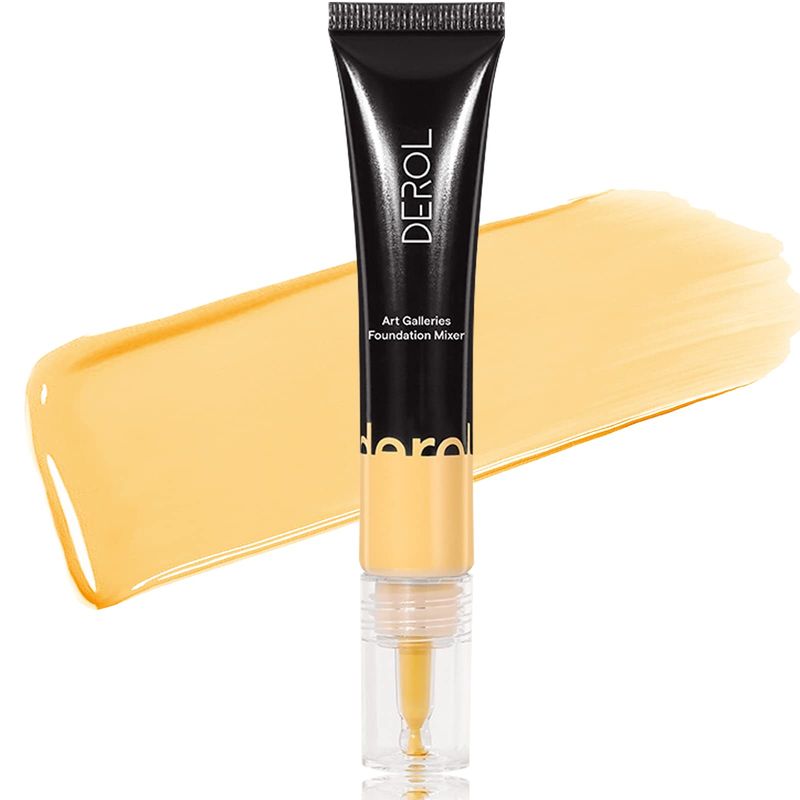 LOKFAR Yellow Foundation Mixing Pigment for Adjusting Shade and Color Corrector, Blends Easily With Foundation, Yellow Color Corrector for Adjusting Foundation from Pink to Yellow (03# Yellow)