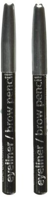 L.A. COLORS EyelinerBrow Pencils wSharpener, Black CBPN222
