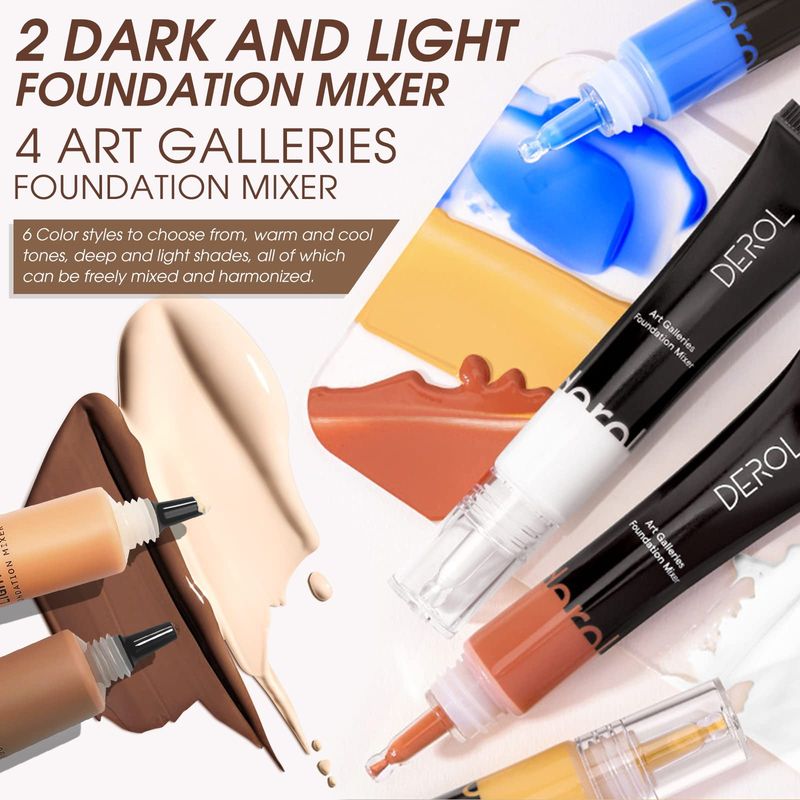 LOKFAR Yellow Foundation Mixing Pigment for Adjusting Shade and Color Corrector, Blends Easily With Foundation, Yellow Color Corrector for Adjusting Foundation from Pink to Yellow (03# Yellow)