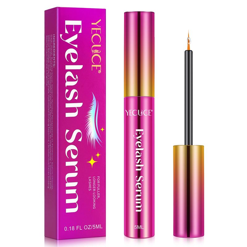 XINSZLIN Eyelash Growth Serum, Lash Serum with Advanced Gentle Formula, Eyelash Serum Boost Lash Grow for Fuller Longer Looking Eyelashes and Eyebrows 5ml