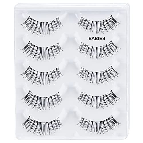 Ardell False Eyelashes Natural Babies Black, 1 pack (5 pairs per pack)