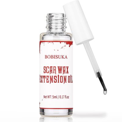 BOBISUKA Scar Wax Extension Oil for Professional SFX Makeup,Fake Wound Modeling Extension Oil,Smoothly Non-Sticky Halloween Special Effects Makeup Extension Oil - 0.17OZ