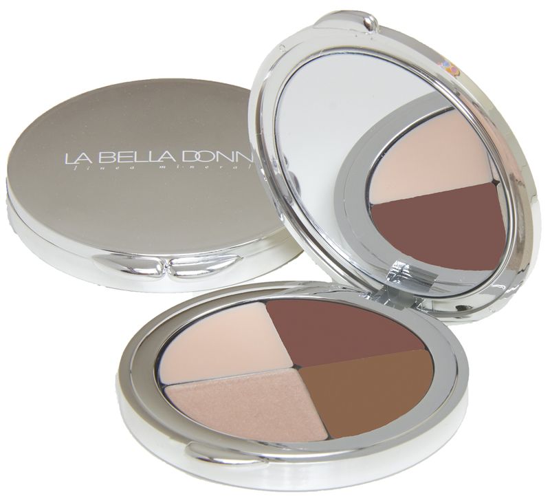La Bella Donna Complete Brow Kit Quad Compact - Brunette