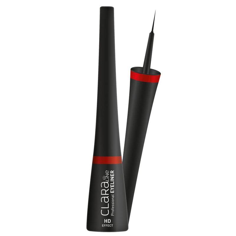 Claraline Eyeliner Pen, Paraben-Free, Cruelty Free, Long Lasting 14 Hour Wear, Quick Drying, Easy to Apply, Highly Pigmented, Smudge-Proof, Fine Tip Applicator, Sharp Black