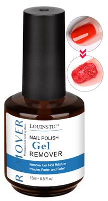 LOUINSTIC Gel Nail Polish Remover - Fast, No Soak &amp; No Foils, Safe for Natural Nails, Healthy, Low Odor, Quick Gel Removal in 2-5 Minutes - For Gel Nail Polish &amp; Nail Art, At-Home Manicure Solution