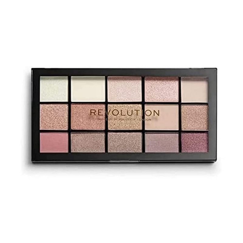 Revolution, Reloaded Eyeshadow Palette, Highly Pigmented, Matte &amp; Shimmer Finishes, 15 Shades, Iconic 3.0, 0.58 Oz