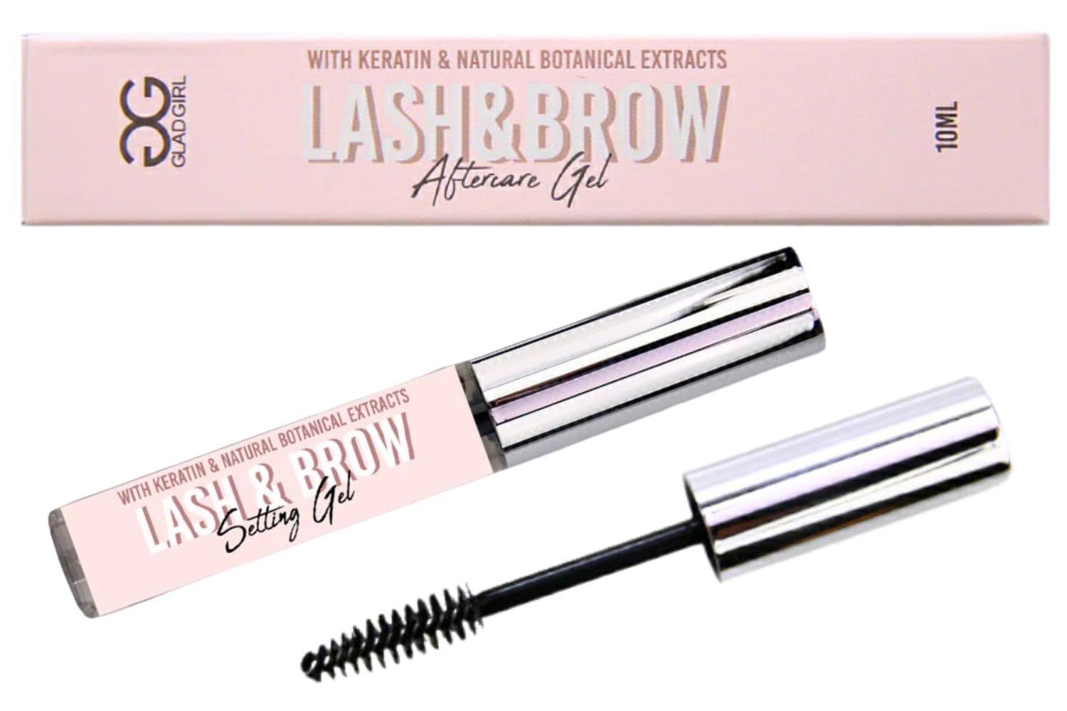 GladGirl Lash and Brow Setting Gel, Clear, Vegan and Cruelty Free, 10 ml