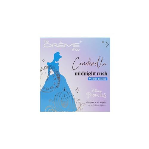 The Crme Shop Disney Princesses Eyeshadow Palette - Captivating 9 Shades for Day to Night Looks | Pigmented, Long-Lasting Beauty (CINDERELLA)
