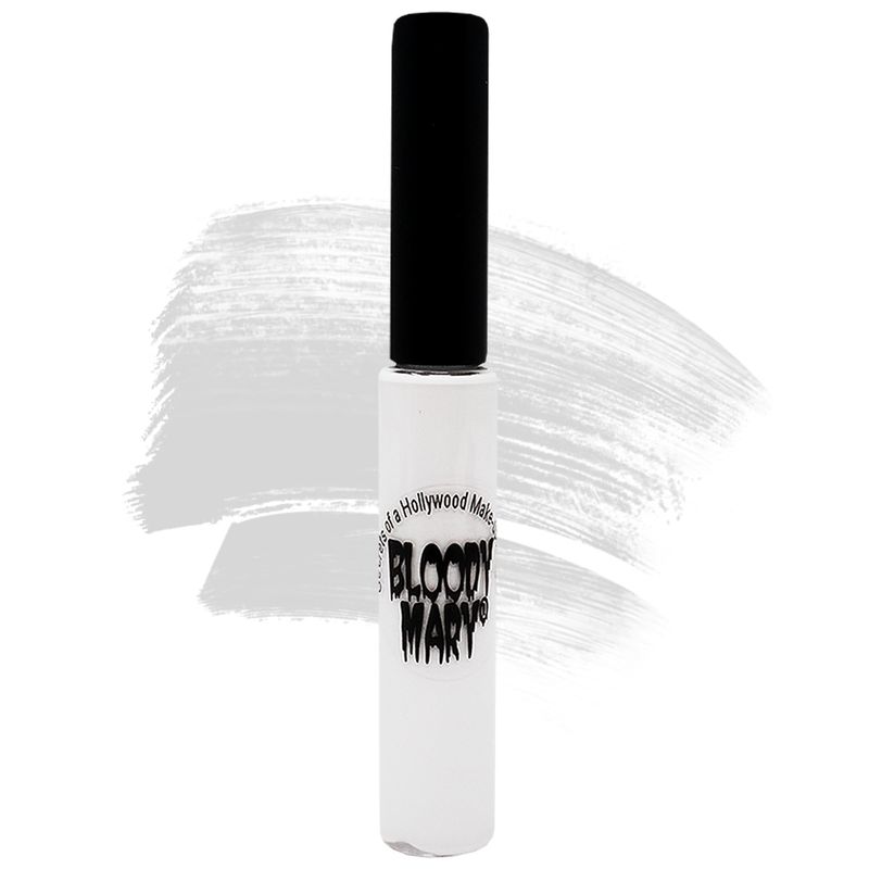 BLOODY MARY White Mascara for Eyelashes used in Halloween, Gojo Cosplay, Ice Princess Queen Costume MakeUp - High Pigment Mascara White - No Clumping, Waterproof, Lasts 24 Hours, Easy to ApplyRemove