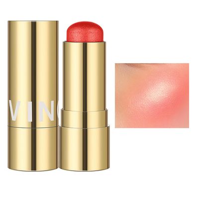 MIELIKKI Cream Blush Stick, Contour Stick Makeup, Shades with Highlighter Sticks &amp; Eyeshadow Sticks, Long Lasting, Waterproof, Finish, Blush #02