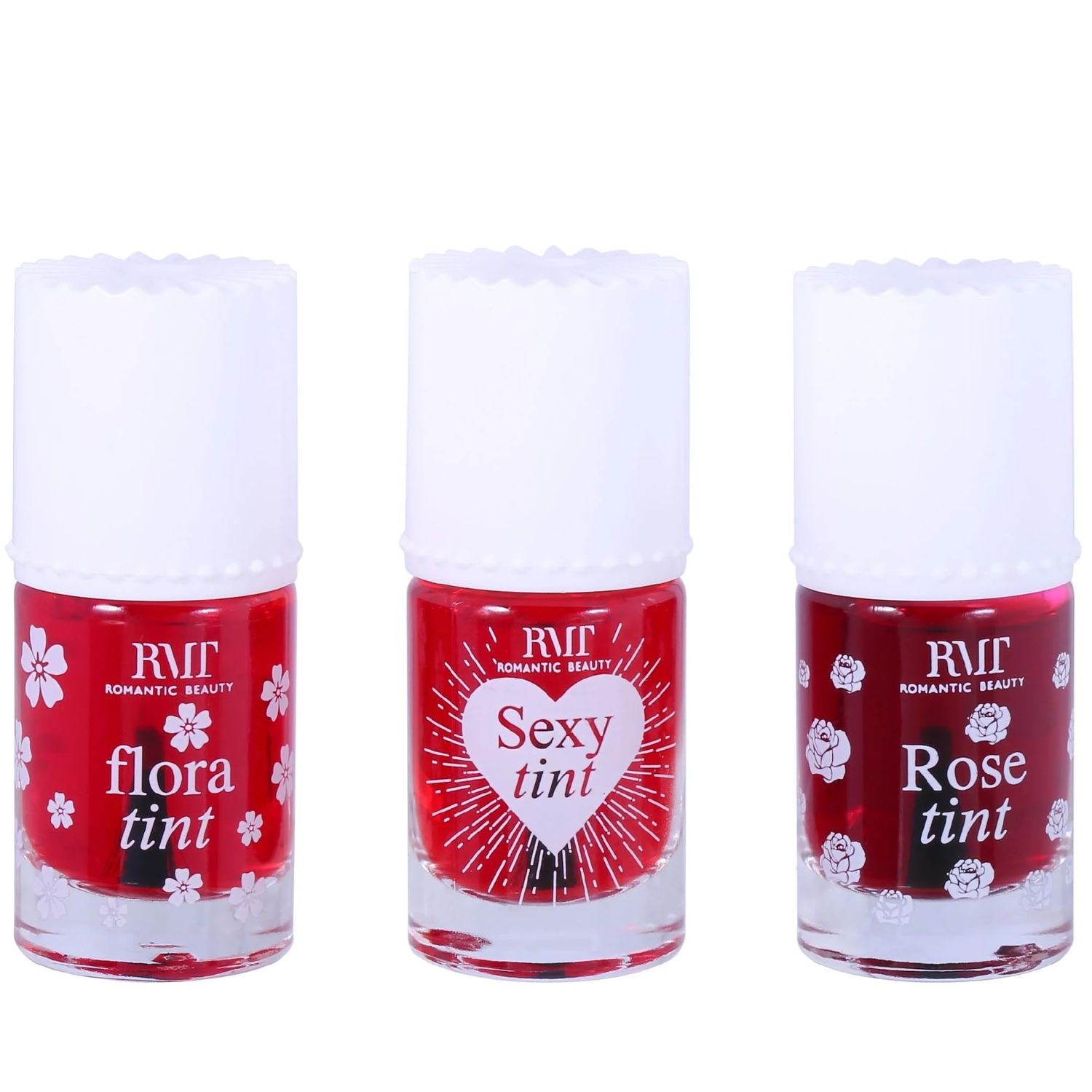 Glam Lux Beauty Bundle Lip &amp; Cheek Tint Stain Set, Long Lasting Waterproof, Lightweight, Non-Sticky, Transfer-Proof, Matte Finish Lip Tint 3 Different Shades Lasts All Day