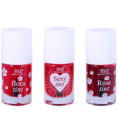 Glam Lux Beauty Bundle Lip &amp; Cheek Tint Stain Set, Long Lasting Waterproof, Lightweight, Non-Sticky, Transfer-Proof, Matte Finish Lip Tint 3 Different Shades Lasts All Day