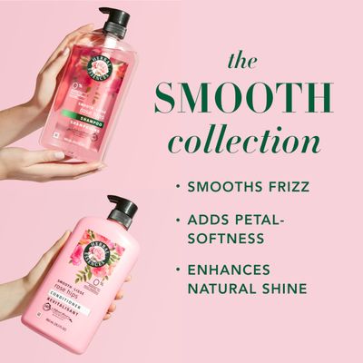 Herbal Essences Shampoo &amp; Conditioner Set, Smooth Collection, Paraben-Free, Color-Safe, with Rose Hips &amp; Vitamin E, 29.2 Fl Oz Each, 2-Pack