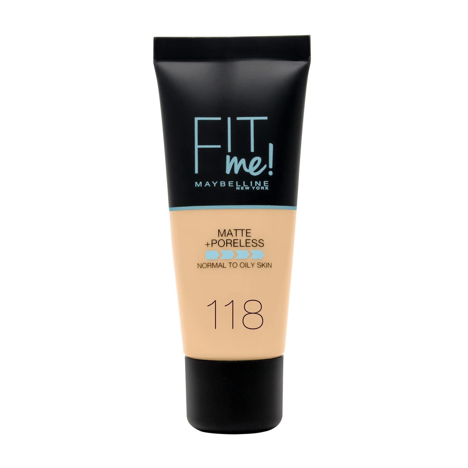 Maybelline New York Fit Me Matte &amp; Poreless Foundation 118 Light Beige 30ml