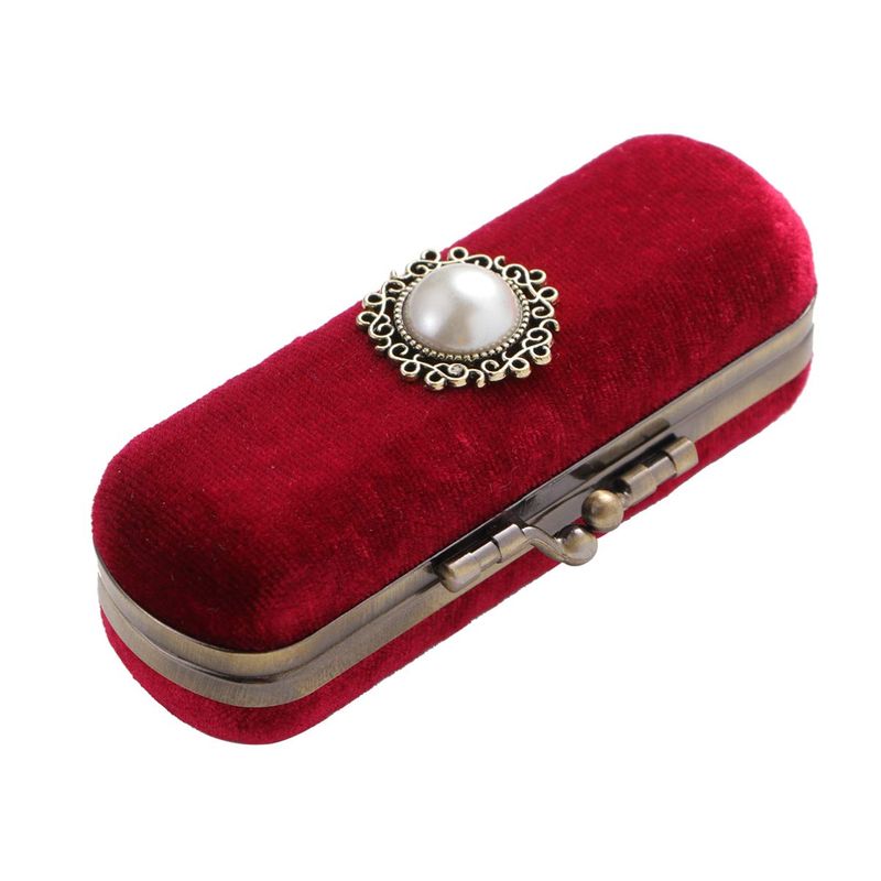Alipis Jewelry Holder Stand Box Lipstick Purse Case Lipstick Case Holder Lipstick Organizer Mini Makeup Mirror Vintage Lipstick Case Purse Stand Makeup Organizer Storage Bag Cosmetic